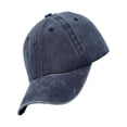 thumbnail image 2 of Cotton Baseball Cap Solid Color Dome Replacement Breathable Easy Matching Outdoor Adjustable Sunproof Hat Headgear Dark Blue, 2 of 10