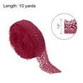 thumbnail image 2 of Lace Trim, 10 Yards 1.18 Inch Vintage Lace Ribbons for DIY Sewing Craft Gift Package Decoration Wedding Headbands Wine Red, 2 of 7