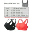 thumbnail image 2 of FALEXO Women Seamless Padded Front-close Zipper Sport High Impact Racerback Bra, 2 of 7