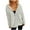 White, variant on Ashirexll Zip Up Hoodie Women, Winter Tops for Women, Knitted Hooded Zipper Pocket Cardigan Sweater Coat