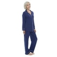 thumbnail image 4 of Women's Button-Up Long Sleeve Pajamas - Sleepwear set by Texere (Classicomfort), 4 of 5
