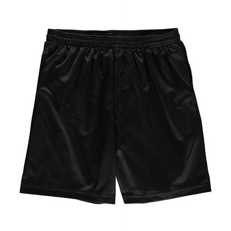 A4 Youth Athletic Shorts - black, l/14-16 (Big Girls)