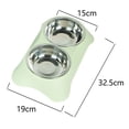 thumbnail image 2 of Cuenco para perros Laklulu, cuenco para gatos, cuenco integrado para beber y comer gatos, cuenco para perros, cuenco para gatos, cuenco de acero inoxidable para alimentación de mascotas, 2 of 5