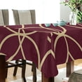 thumbnail image 5 of Yayeee Tablecloths 60" x 108" Rectangle Wrinkle Resistant Party Table Cover, Red Circles, 5 of 8