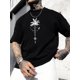 thumbnail image 1 of Camiseta Hombre Pearl GraphicCoconut Tree Graphic Print Men's Crew Neck Short Sleeve Tees, Summer Trendy T-Shirt, Casual Comfortable Versatile Top For Outdoor Sports & Leisure Vacation Tee For Adult, 1 of 6