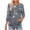 Dark Gray, variant on Women's 3/4 Length Sleeve Tops Dressy Casual Ruched Pleated Blouses Cute Floral Printed Crewneck Graphic T-Shirts Loose Curved Hem Tunic Fall Outfit Tshirts Clothes Navy#05 M