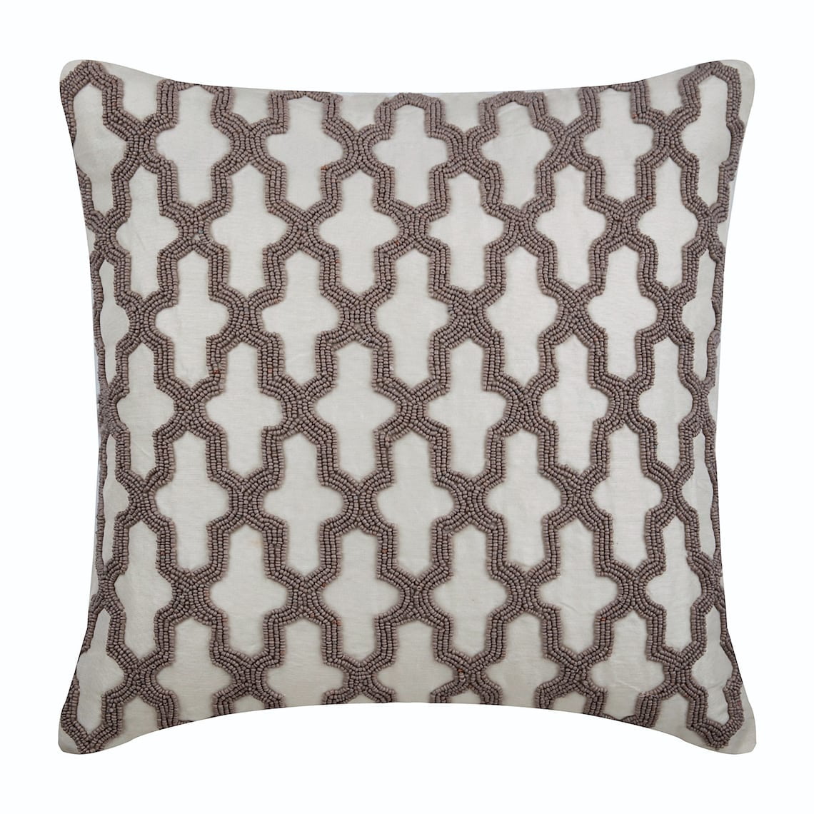 Euro Sham Cover, Ivory Euro Pillow Covers 26x26 inch (65x65 cm), Silk European Pillow Covers