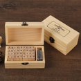 thumbnail image 3 of 36PCS RUBBER LETTER STAMP ALPHABET WOODEN BOX SET Seal Painting Journaling Body, 3 of 8