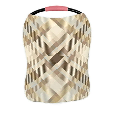 ECZJNT Plaid pattern trend colors pattern Nursing Cover Baby Breastfeeding Infant Feeding Cover Baby Car Seat