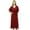 Maroon, variant on Bimba Women's Long Maxi Kimono Kaftan Rayon Night Gown Drawstring Tassel Caftan Coverup
