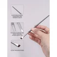 thumbnail image 4 of 12pcs Ultra Fine Eyeliner Brush Set Soft Hair Makeup Brushes Multi Function Portable Eyebrow Brush Cosmetic Tools Eyebrow Brush Eyeshadow Brush Spoolie Spoolie Brush Giveaways, 4 of 4