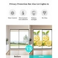 thumbnail image 4 of Window Privacy Film Summer Lemon Stained Glass Window Film Decorative Sun Block Window Cover Yellow Fruit Bottle Plant Farm Country Window Clings Static Adhesive Sticker for Bathroom 17.7"x39.3", 4 of 7