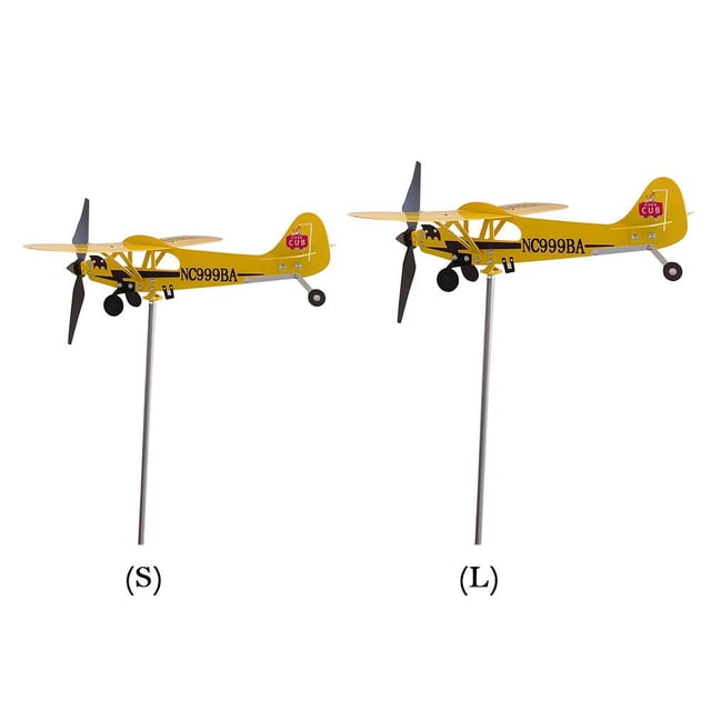 Indicador de dirección del viento anticorrosión de la veleta meteorológica del avión 3D para exteriores (S) Likrtyny Libre de BPA