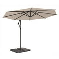 thumbnail image 2 of Coolaroo Round Cantilever Patio Umbrella, 90% UV Block, 10', Smoke, 2 of 5