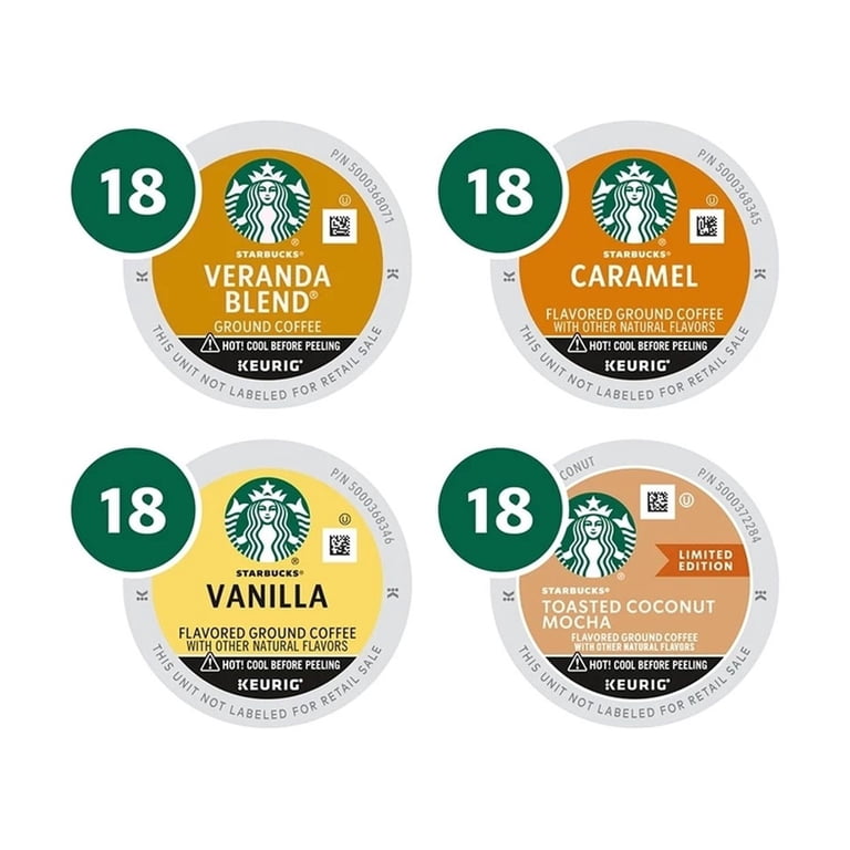 K Cups Coffee Pods Best Keurig Coffee For Iced Coffee Starbuck's Coffee  Sample Set, 12 Different