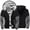 Black#M, variant on KIJBLAE Sales Men's Thick Winter Coat Workout Fleece Hoodie Jackets Full Zip Wool Warm Thick Warm Coats with Pockets Navy M