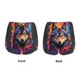 thumbnail image 3 of Salouo Colorful Wolf Head Print Women's 2 in 1 Running Shorts Double-Layer Shorts Athletic Workout Gym Yoga Shorts Running Shorts for Women-X-Large, 3 of 7