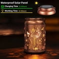 thumbnail image 7 of Oggfader Solar Lights Outdoor Waterproof Led Lantern Hanging Solar Lantern Outdoor Decor Solar Patio Lamp Solar Lantern Light Romantic Hanging Light Table Light Desk Lamp Hollow Out, 7 of 7