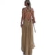 thumbnail image 4 of Vestido de Fiesta con Cuello Halter y Nudo de Cuerda para Mujer (Verano 2024) Beige Talla Única, 4 of 9