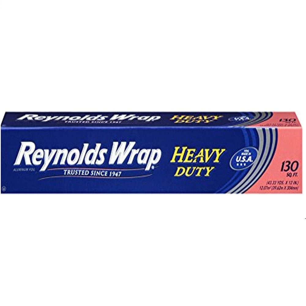 130 Square Feet 1 Pack Reynolds Wrap Heavy Duty Aluminum Foil 