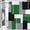 03-green-black, variant on Modern Orange Grey Shower Curtain, Black and Orange Geometric Fabric Shower Curtains Set, Waterproof Shower Curtains for Bathroom,72 x 72 inch