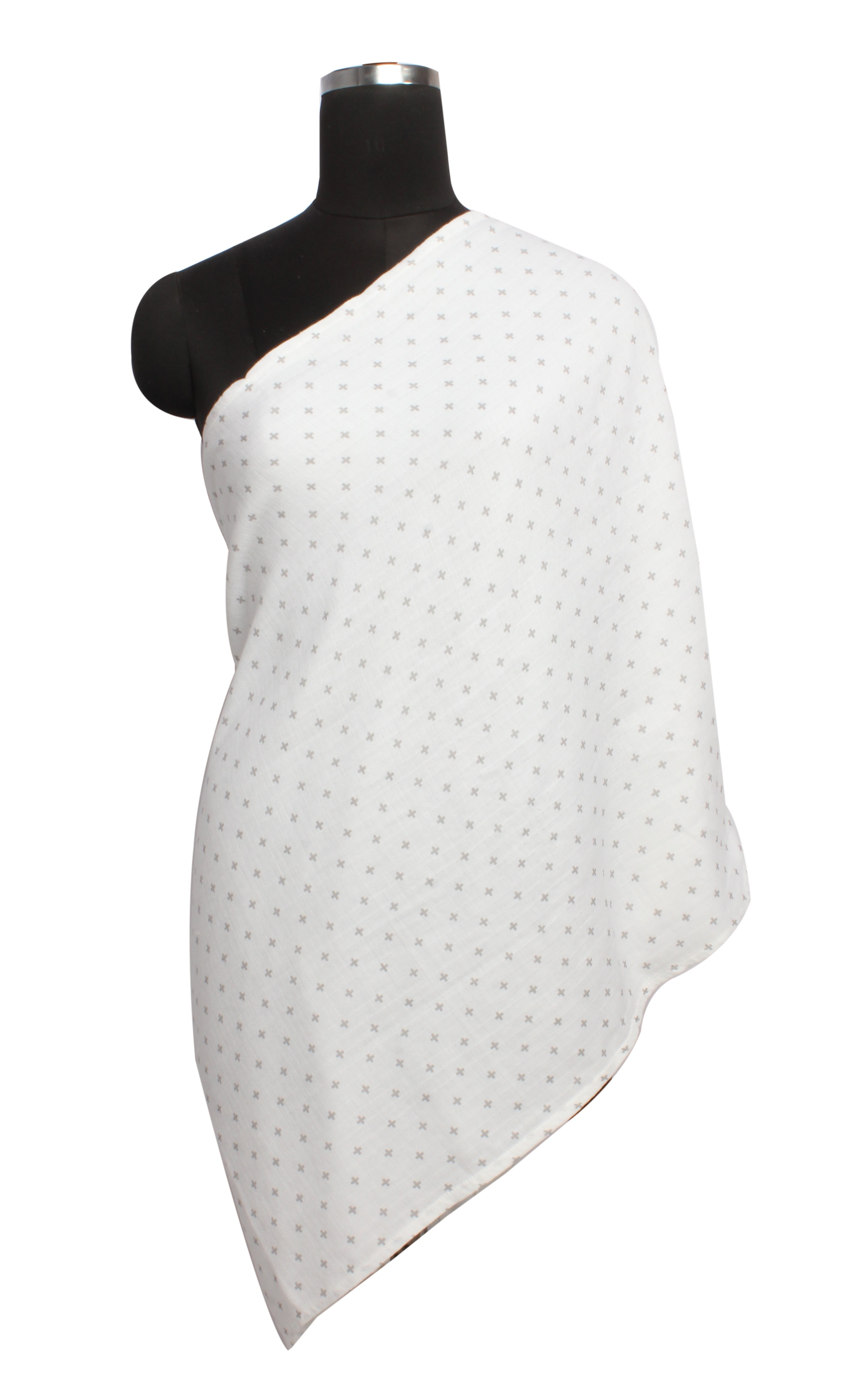 Bacati - Plus Grey Muslin Nursing Scarf