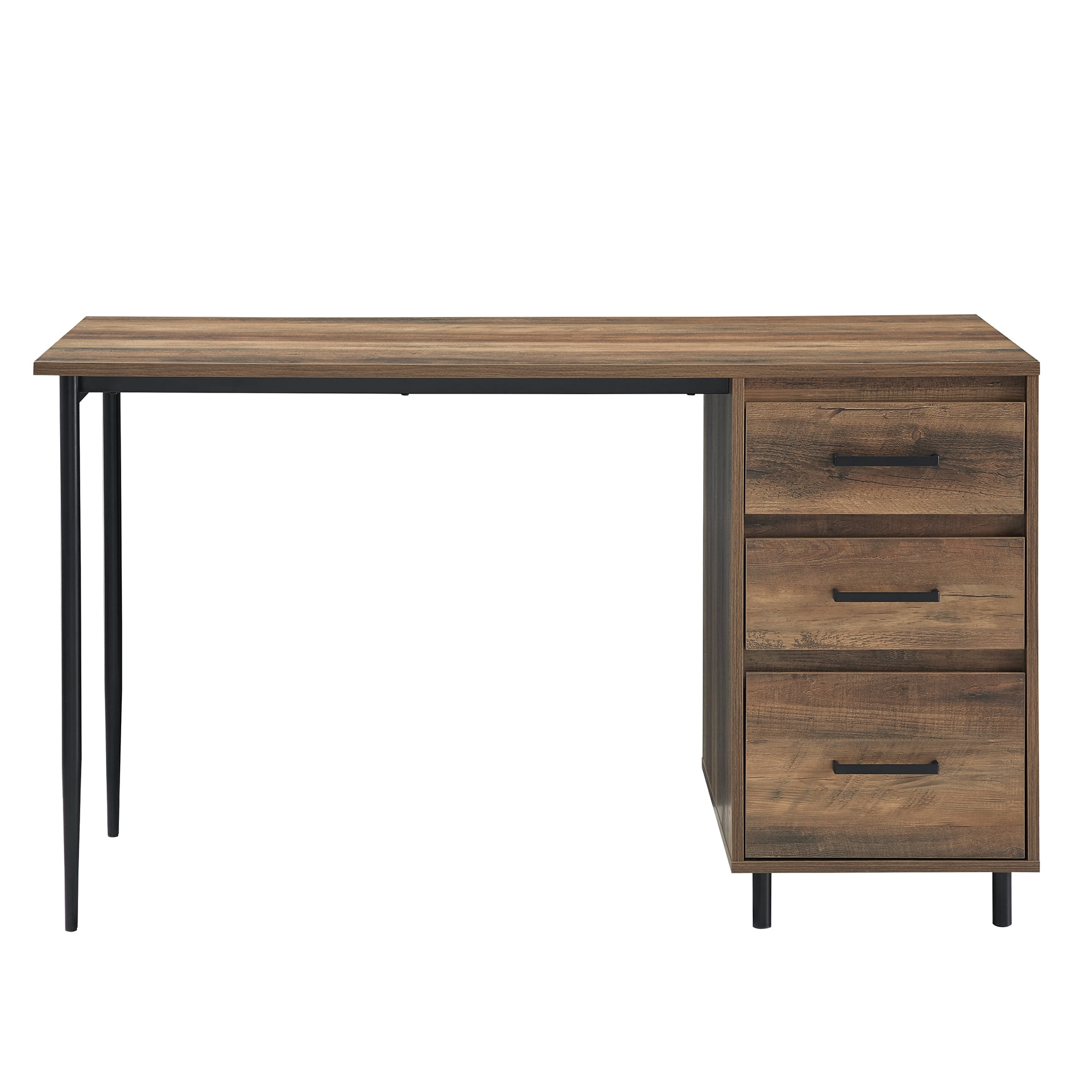 Manor Park Urban Industrial Storage Writing Desk, Reclaimed Barnwood