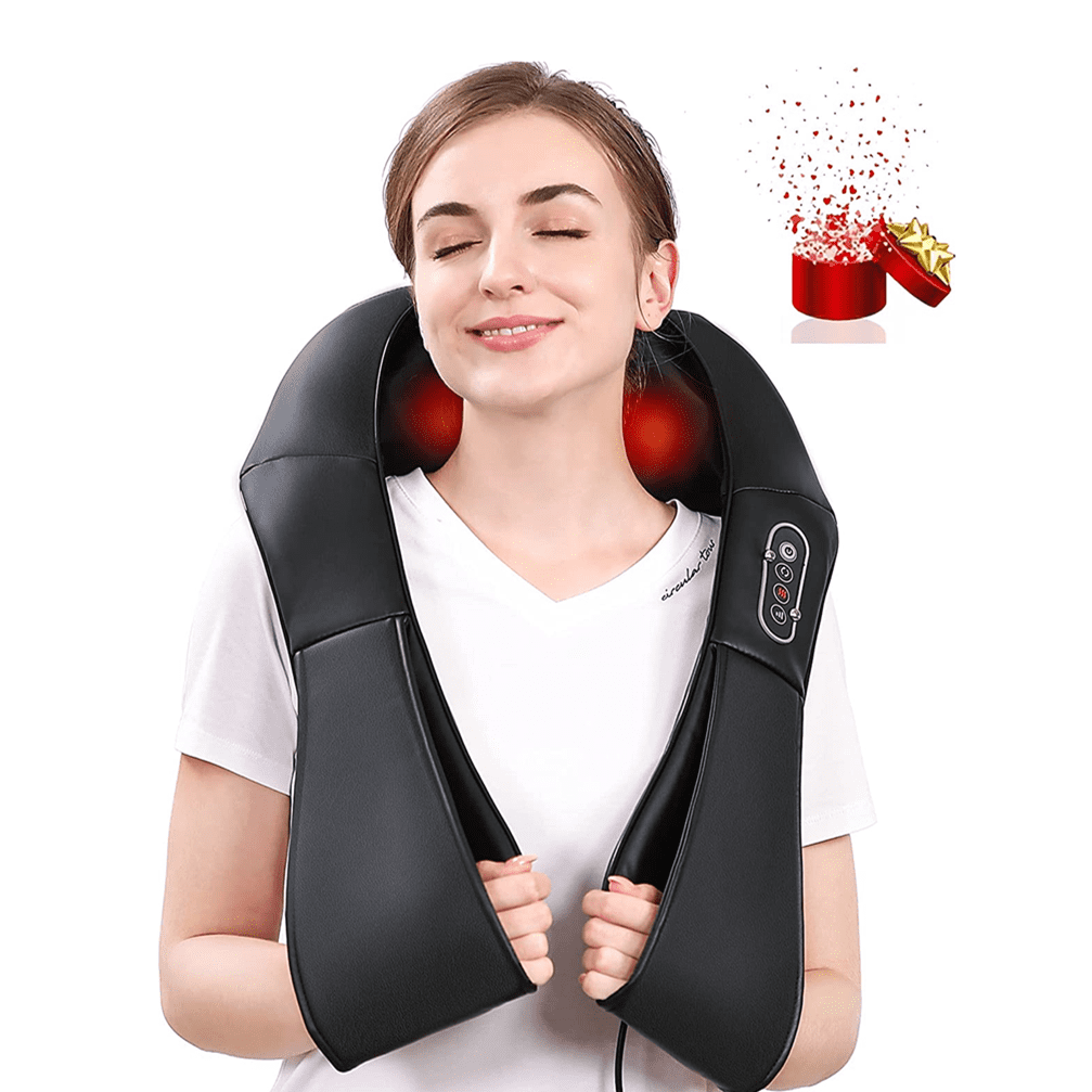 Naipo Neck And Shoulder Massager With Soothing Heat Electric Shiatsu Back Massager 3d Deep