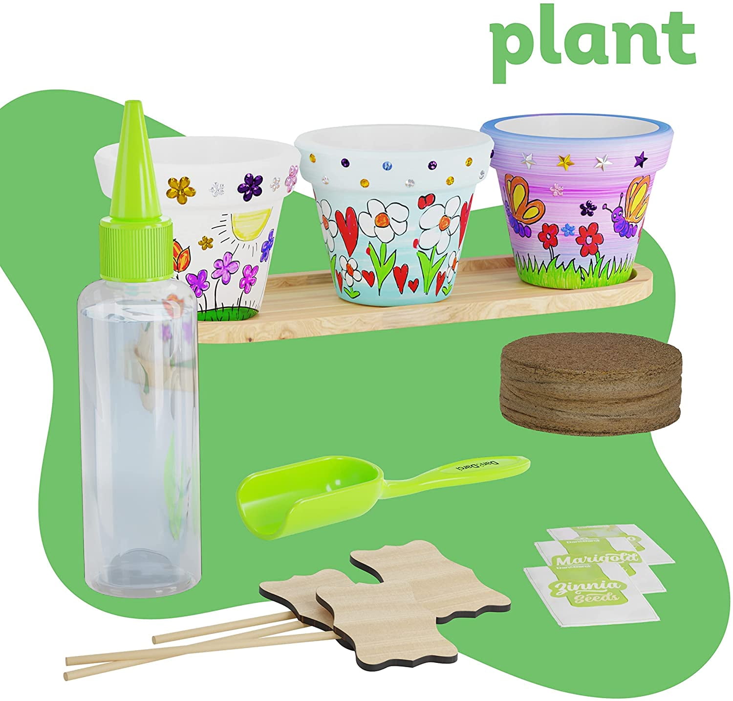 Cast, Paint & Plant Kit for Kids & Teens - Birthday Gift Ideas for Girls & Boys Age 8-14 Year Old Tween Girl Christmas - STEM Teenage Crafts Gifts Kits, Fun DIY Art Teen Projects - Casting & Gardening
