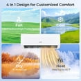 thumbnail image 4 of Costway 9100BTU Wifi Enabled Mini Split AC 20.5 SEER2115V Inverter Air Conditioner White, 4 of 10