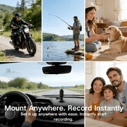 JETO 1080P Mini Body Camera 64GB, Wearable Clip-On POV Camera WiFi App