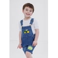 thumbnail image 4 of John Deere Boys Denim Bib Shortall with Tractor Embroidery Medium Wash, 4 of 13