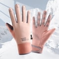 thumbnail image 2 of Gants Longs en Laine Tricotée pour Femmes Demi-Doigt Automne et Hiver Femmes Chauds Manche Froissée, 2 of 5