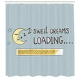 thumbnail image 3 of Ambesonne Saying Shower Curtain, Dreams Loading, 69"Wx84"L, Multicolor, 3 of 3