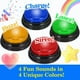 thumbnail image 4 of Paquete de 4 Timbres para Juegos de Trivia, Timbres de Respuestas para el Aula, Timbres de Juegos con Luces y Sonido, Ideales para Juegos, 4 of 7