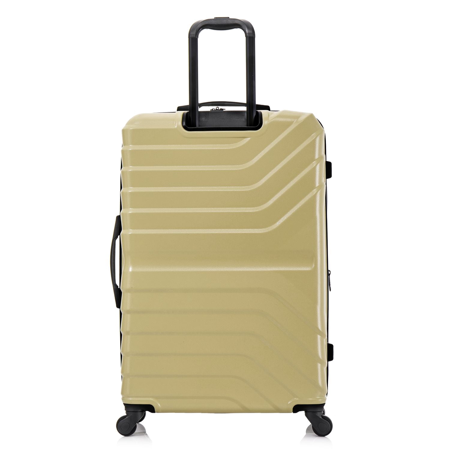 InUSA AURUM 28" Hardside Lightweight Checked Luggage with Spinner Wheels, Handle and Trolley, Champagne