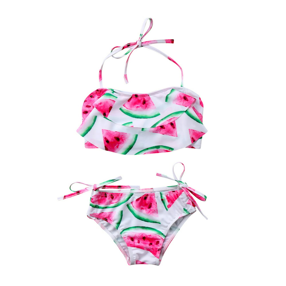 StylesILove - Styles I Love Kid Girls Watermelon Ruffle Bikini 2pcs ...