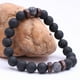 thumbnail image 4 of Pulsera tipo esclava para hombre con piedras volcánicas y cuentas naturales, yoga, mujer, piedra, 4 of 4