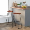 thumbnail image 1 of vidaXL Gavin Bar Stools 2 pcs 50x40x78 cm Solid Wood Mango, 1 of 5