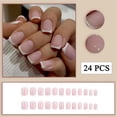 thumbnail image 2 of Uñas postizas YUEJIMEIGUI French blancas, 24 piezas, 2 of 7