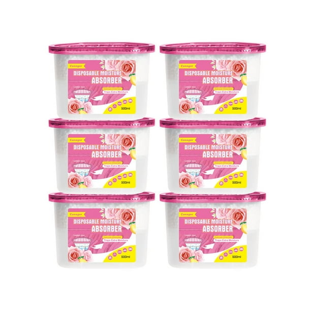 Caja absorbente de humedad CANAGER Lemon Rose, 500 ml, paquete de 6