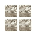 thumbnail image 2 of Kll Square Drink Coasters Set Of 4,Pu Leather Absorbent Coasters Set Decorative Coffee Cup Coasters Housewarming Gift For Home Decor-Vineyard Landscape 1, 2 of 9