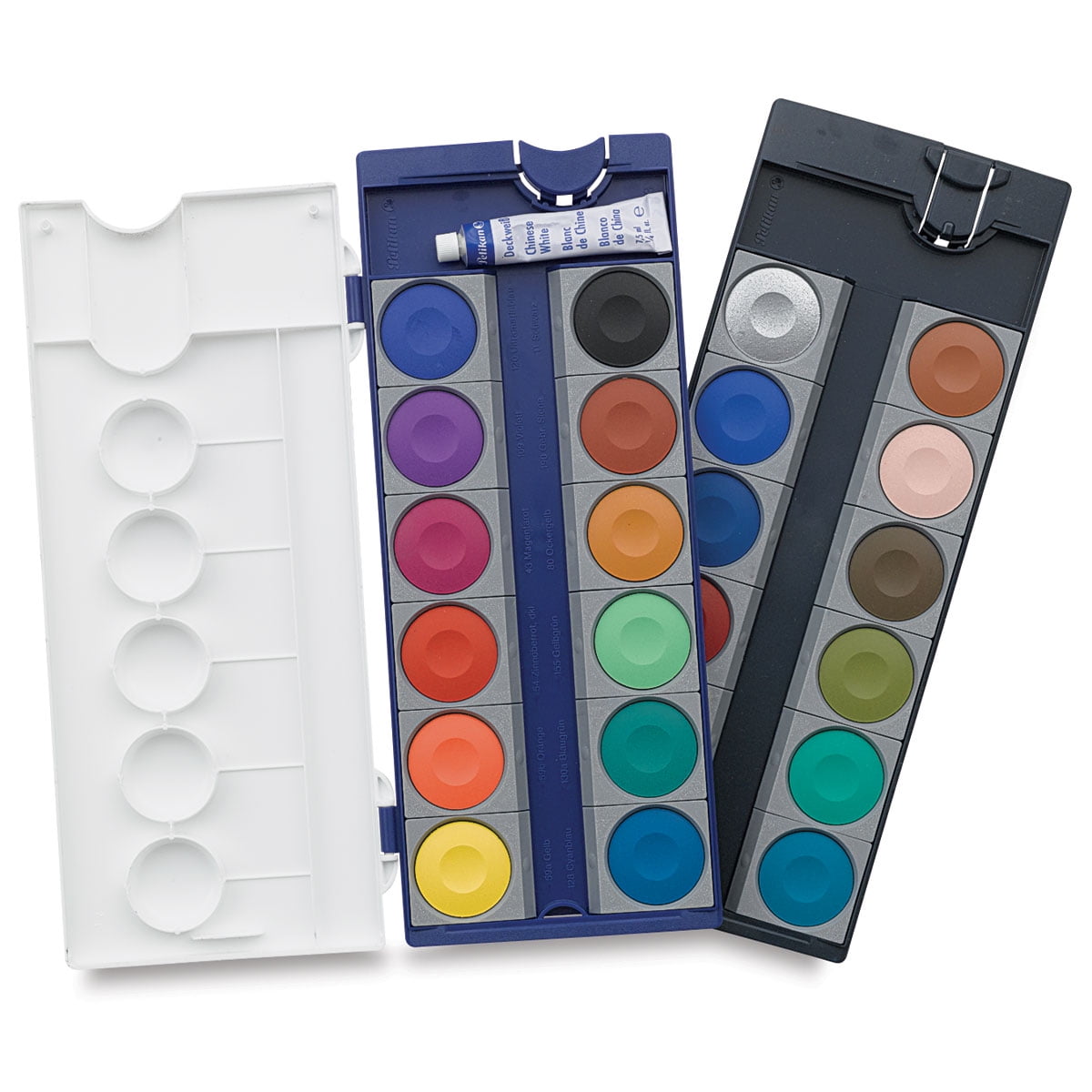 Pelikan Watercolor and Gouache Pans Opaque Colors, Set of 24