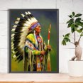 thumbnail image 1 of Cuadros Decorativos Diamond Painting 5D DIY Full Round Drill Indians Decoración del hogar (GS3565) DQrwqpou embutido en tela, 1 of 7