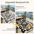 thumbnail image 6 of Moynesa 4'x6' Outdoor Rugs Waterproof, Plastic Straw RV Rugs for Outside, Large Portable RV Outdoor Rugs for Camping, Reversible Flower Picnic Mat for Camper Garden Tent, 6 of 10
