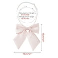 thumbnail image 2 of INSPIRE CHIC Women's Metallic Shiny Bowties Sparkly Pre-tied Solid Color Bow Ties Cute Light Pink One Size, 2 of 6