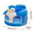 thumbnail image 3 of HGDHJO Cartoon Animals Baby Support Sofa Chair Baby Support Floor Seat Cartoon Animals Plush Toddler Sofa Chair Support Floor Seat Back Head Seat (just ，no Fill）, 3 of 4