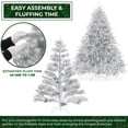 thumbnail image 3 of Árbol de Navidad Casafield de 2.3 m Plateado con Soporte de Metal, 3 of 7