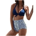 thumbnail image 1 of Conjunto de bikini a la moda para mujer, traje de baño de dos piezas con relleno, ropa de playa con soporte de acero Fridja nalpqowj52476, 1 of 9