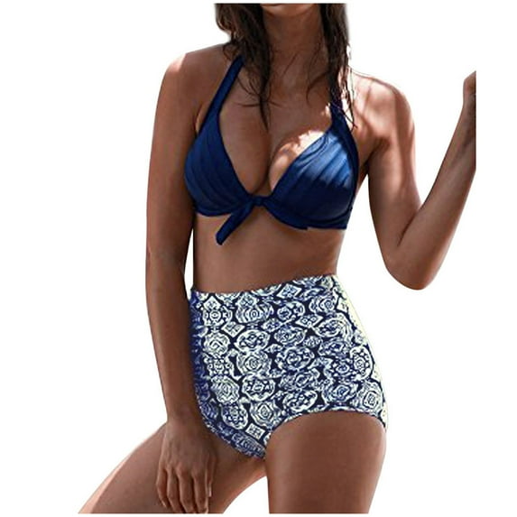 QLEICOM Womens Swimsuits Tummy Control Plus Size Swimsuit Coverup Fashion Bikini Set Swimsuit Two Piece Filled Swimwear Hard Pack Steel Support Beachwear White L